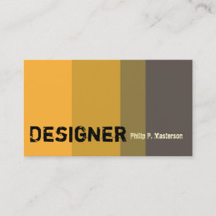 Interior Designer Stylist Golden Color Visitekaartje