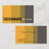 Interior Designer Stylist Golden Color Visitekaartje (Voorkant / Achterkant)