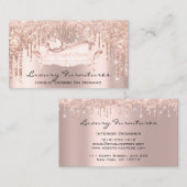 Interior Designer Unieke Furnitures Roos Sofa Roze Visitekaartje (Voorkant / Achterkant)