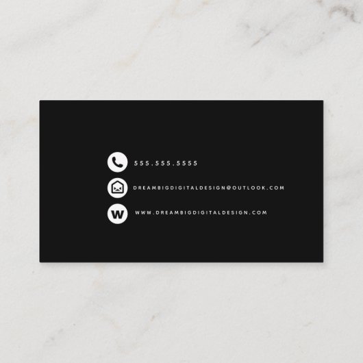 Interior Designer Visitekaartje (Achterkant)