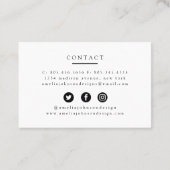 Interior Designer Visitekaartje (Achterkant)