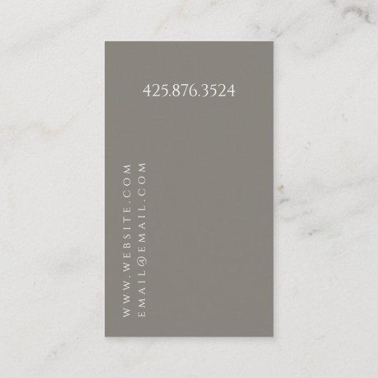 Interior Designer Visitekaartje (Achterkant)