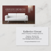 Interior Designer Visitekaartje (Voorkant / Achterkant)