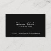 Interior Designer Visitekaartje (Achterkant)