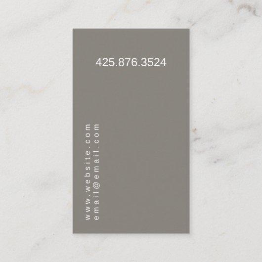 Interior Designer Visitekaartje (Achterkant)