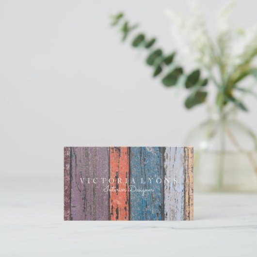 Interior Designer Visitekaartje (Staand voorkant)