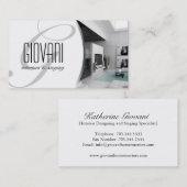 Interior Designer Visitekaartje (Voorkant / Achterkant)