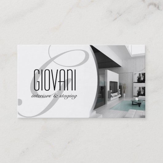 Interior Designer Visitekaartje (Voorkant)