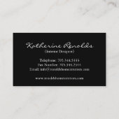 Interior Designer Visitekaartje (Achterkant)