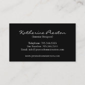 Interior Designer Visitekaartje (Achterkant)