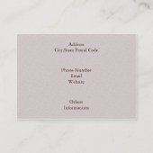 Interior Designer Visitekaartje (Achterkant)