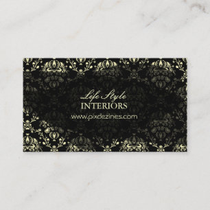 Interior Designer Visitekaartje, Damask Visitekaartje