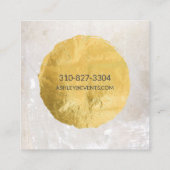 Interior Designer Visitekaartje Gold Foil (Achterkant)