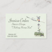 Interior Designer Visitekaartje Whimsical (Achterkant)