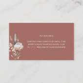 Interior Designer Wildflowers CreTam Terracotta Visitekaartje (Achterkant)