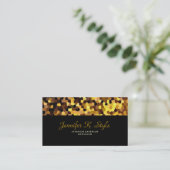 Interior Exterior Designer Black Yellow Modern Visitekaartje (Staand voorkant)