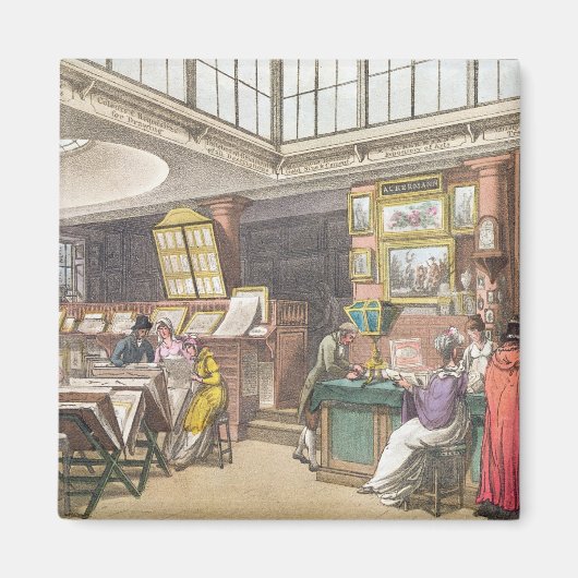 Interior from Ackermann's 'Repository of Arts', Li Magneet (Voorkant)