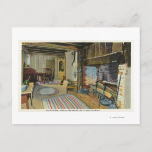 Interior Kitchen Uitzicht van het John Alden House Briefkaart
