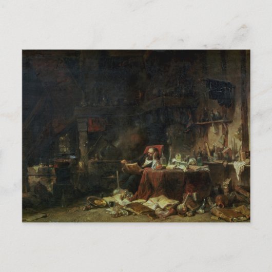 Interior of a Alchemist's Study Briefkaart (Voorkant)