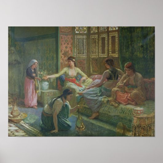 Interior of a Harem, c.1865 Poster (Voorkant)