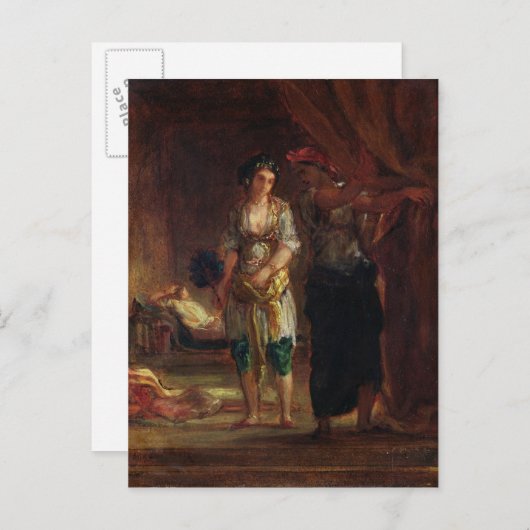 Interior of a Harem in Oran, c.1847 Briefkaart (Voorkant / Achterkant)
