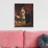 Interior of a Harem in Oran, c.1847 Canvas Afdruk (Insitu (Woonkamer))