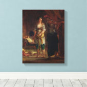 Interior of a Harem in Oran, c.1847 Canvas Afdruk (Insitu (Houten vloer))