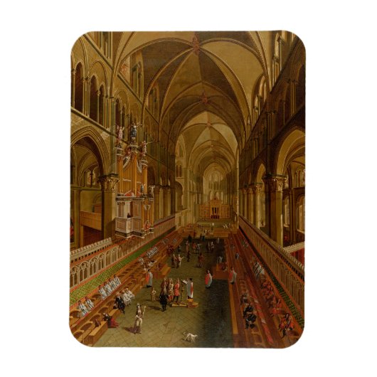 Interior of Canterbury Cathedral, c.1675-1700 (oil Magneet (Verticaal)