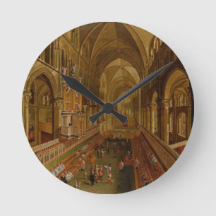 Interior of Canterbury Cathedral, c.1675-1700 (oil Ronde Klok