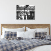 Interior of Charing Cross Station, Londen Canvas Afdruk (Insitu (Slaapkamer))