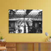 Interior of Charing Cross Station, Londen Canvas Afdruk (Insitu (Woonkamer))