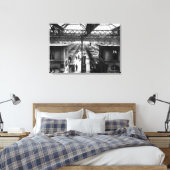 Interior of Charing Cross Station, Londen Canvas Afdruk (Insitu (Slaapkamer))