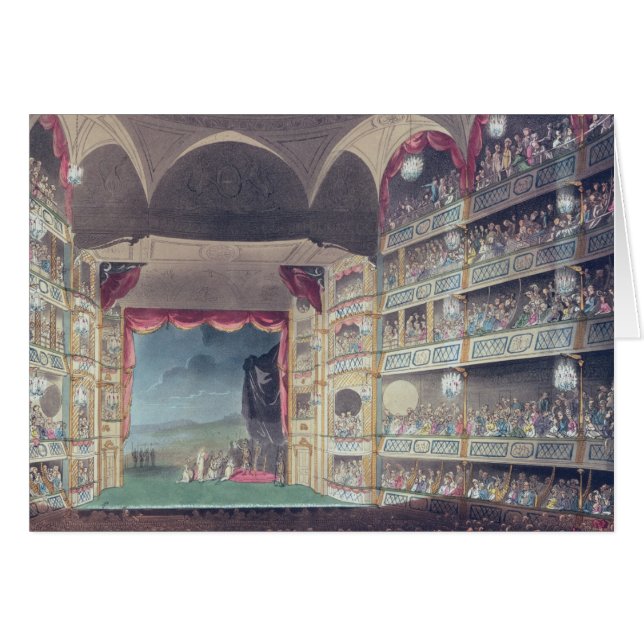 Interior of Drury Lane Theater, 1808 (Voorkant Horizontaal)