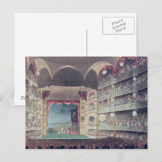 Interior of Drury Lane Theater, 1808 Briefkaart (Voorkant / Achterkant)