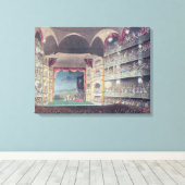 Interior of Drury Lane Theater, 1808 Canvas Afdruk (Insitu (Houten vloer))