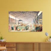 Interior of Les Halles, 1835 Canvas Afdruk (Insitu (Woonkamer))