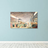 Interior of Les Halles, 1835 Canvas Afdruk (Insitu (Houten vloer))