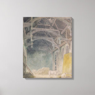 Interior of St. John's Palace, Eltham, c.1793 (w/c Canvas Afdruk
