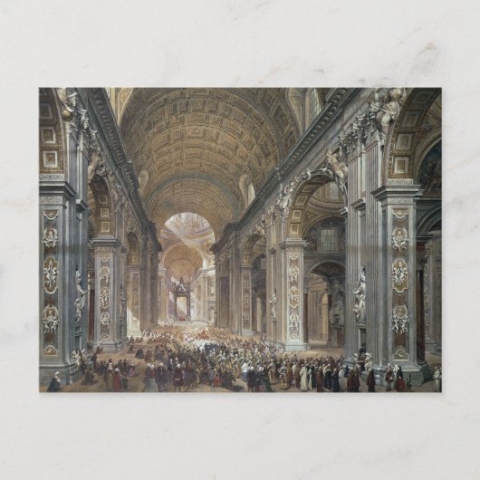 Interior of St. Peter's, Rome, 1867 Briefkaart (Voorkant)