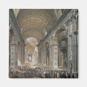 Interior of St. Peter's, Rome, 1867 Magneet