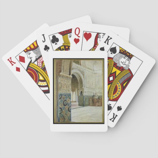 Interior of the Alhambra, Granada (w/c) Pokerkaarten (Achterkant)