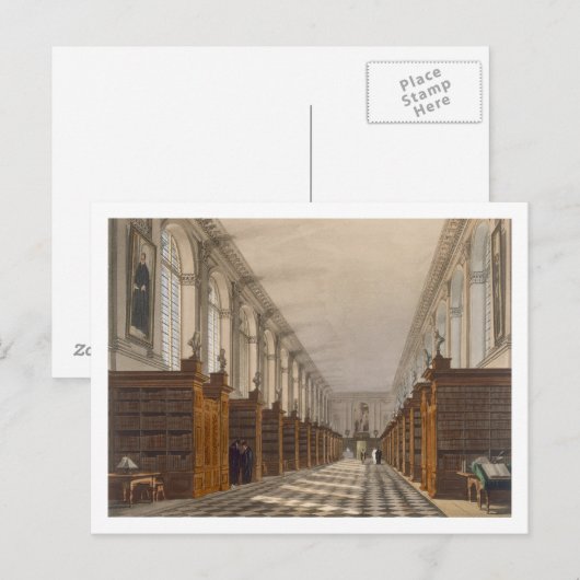 Interior of Trinity College Library, Cambridge, fr Briefkaart (Voorkant / Achterkant)