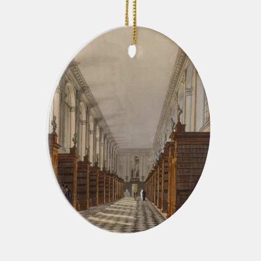 Interior of Trinity College Library, Cambridge, fr Keramisch Ornament (Rechts)