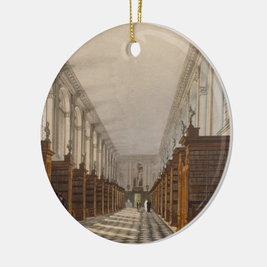 Interior of Trinity College Library, Cambridge, fr Keramisch Ornament (Links)