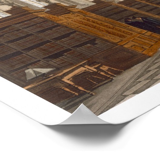 Interior of Trinity College Library, Cambridge, fr Poster (Hoek)