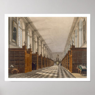 Interior of Trinity College Library, Cambridge, fr Poster