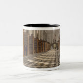 Interior of Trinity College Library, Cambridge, fr Tweekleurige Koffiemok (Center)