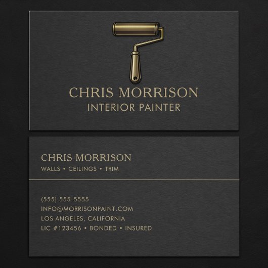 Interior Painter Professional  Visitekaartje