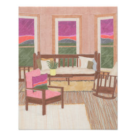 Interior Room Design Foto Afdruk