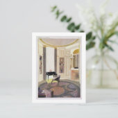 Interior with furniture designed by Ruhlmann, from Briefkaart (Staand voorkant)